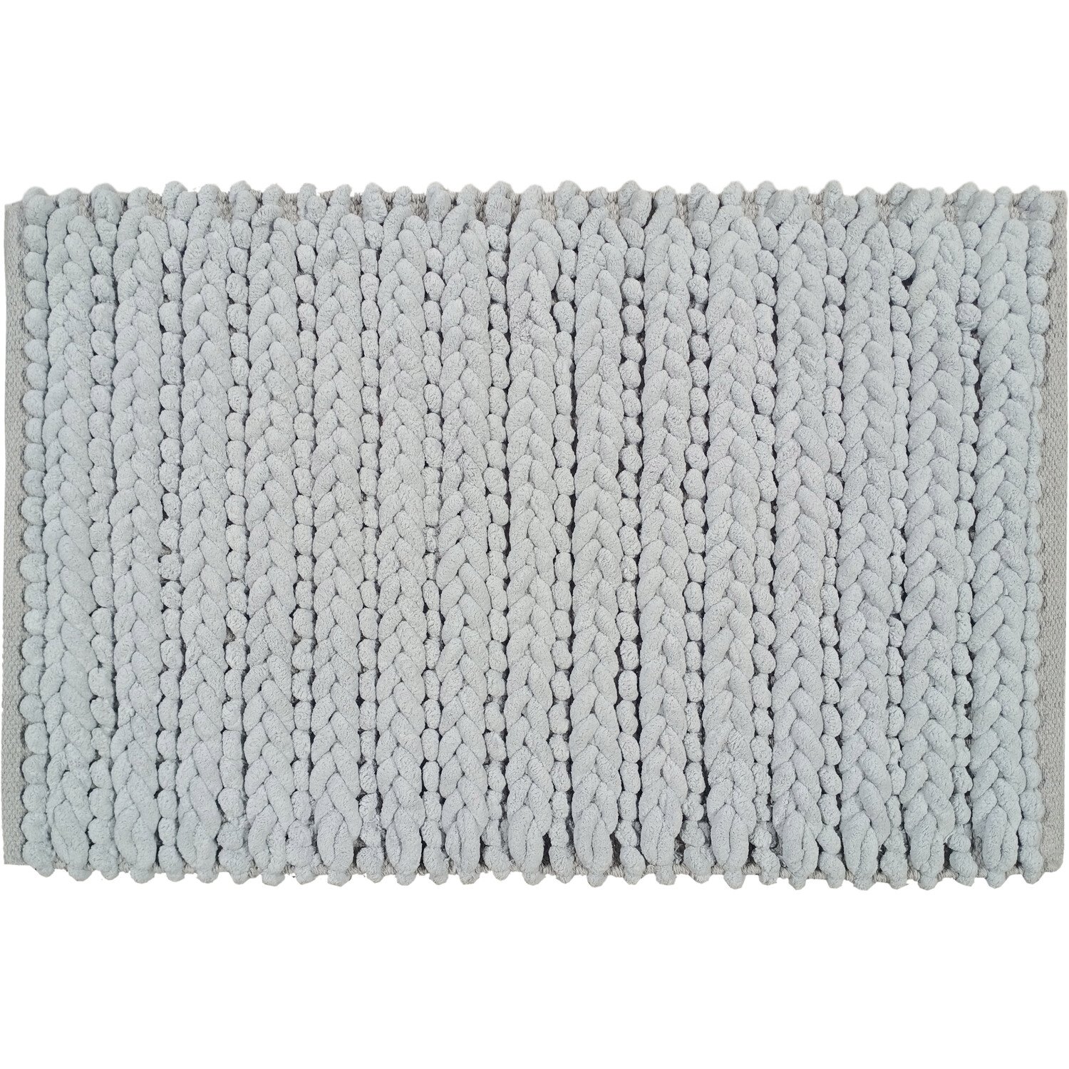 Knit Bath Mat - Silver Image