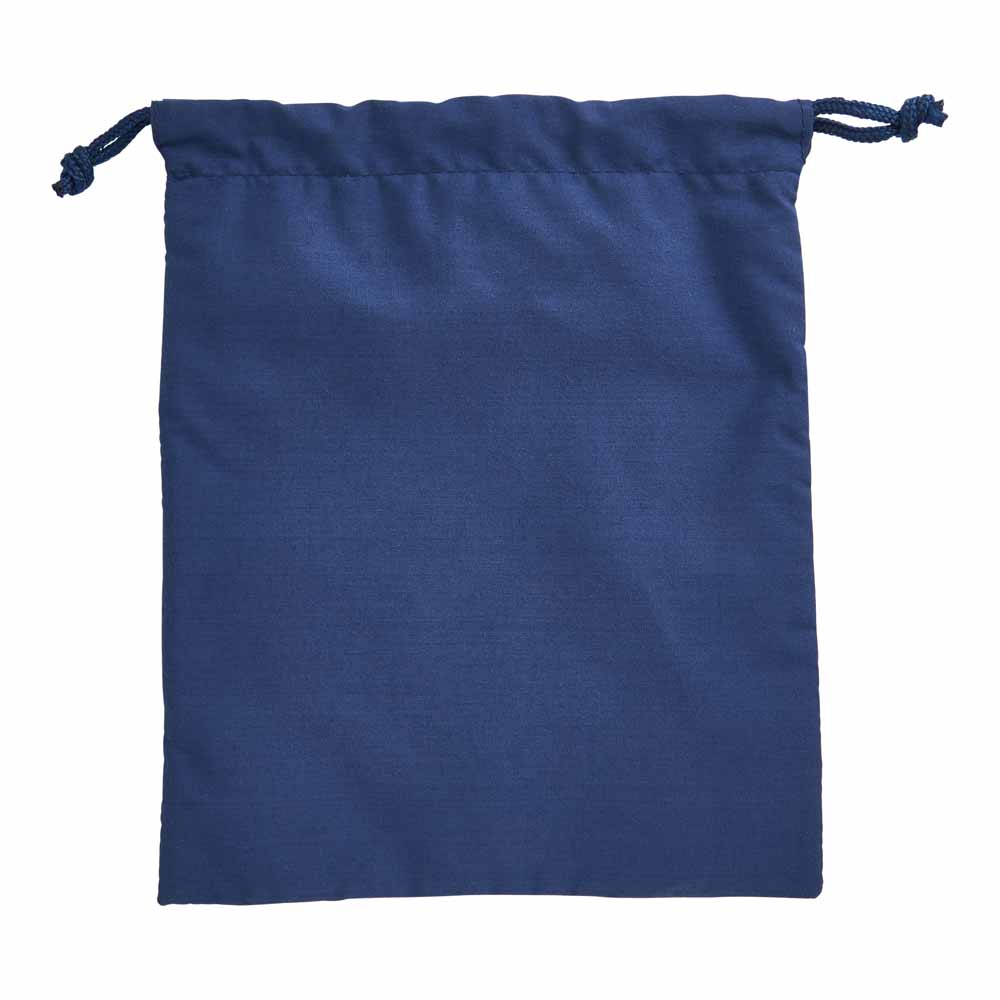 Wilko Drawstring Blue Washbag Wilko