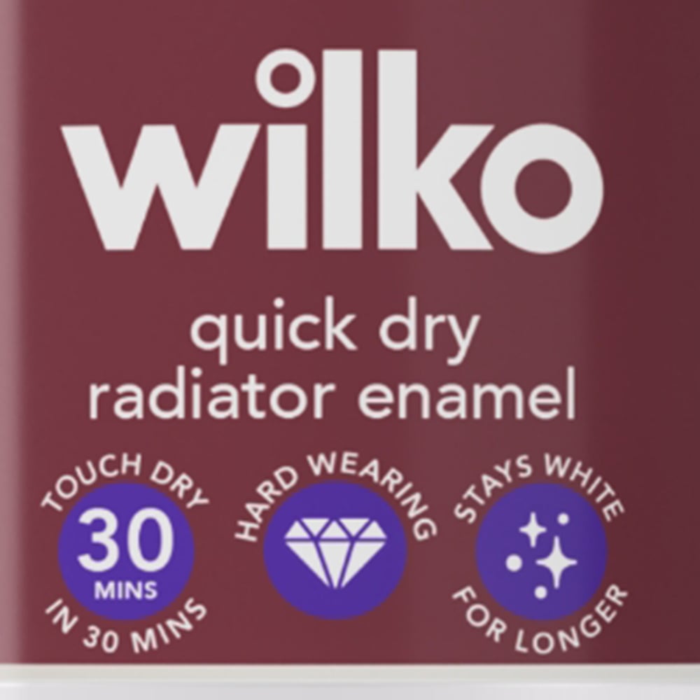 Wilko Quick Dry Satin Grey Radiator Enamel 250ml Image 4