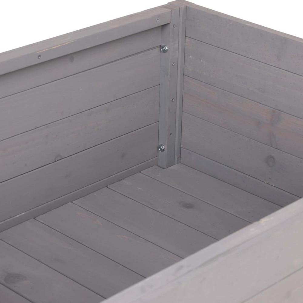 Charles Bentley Grey Outdoor Wooden Planter 92 x 62 x 83cm Image 4