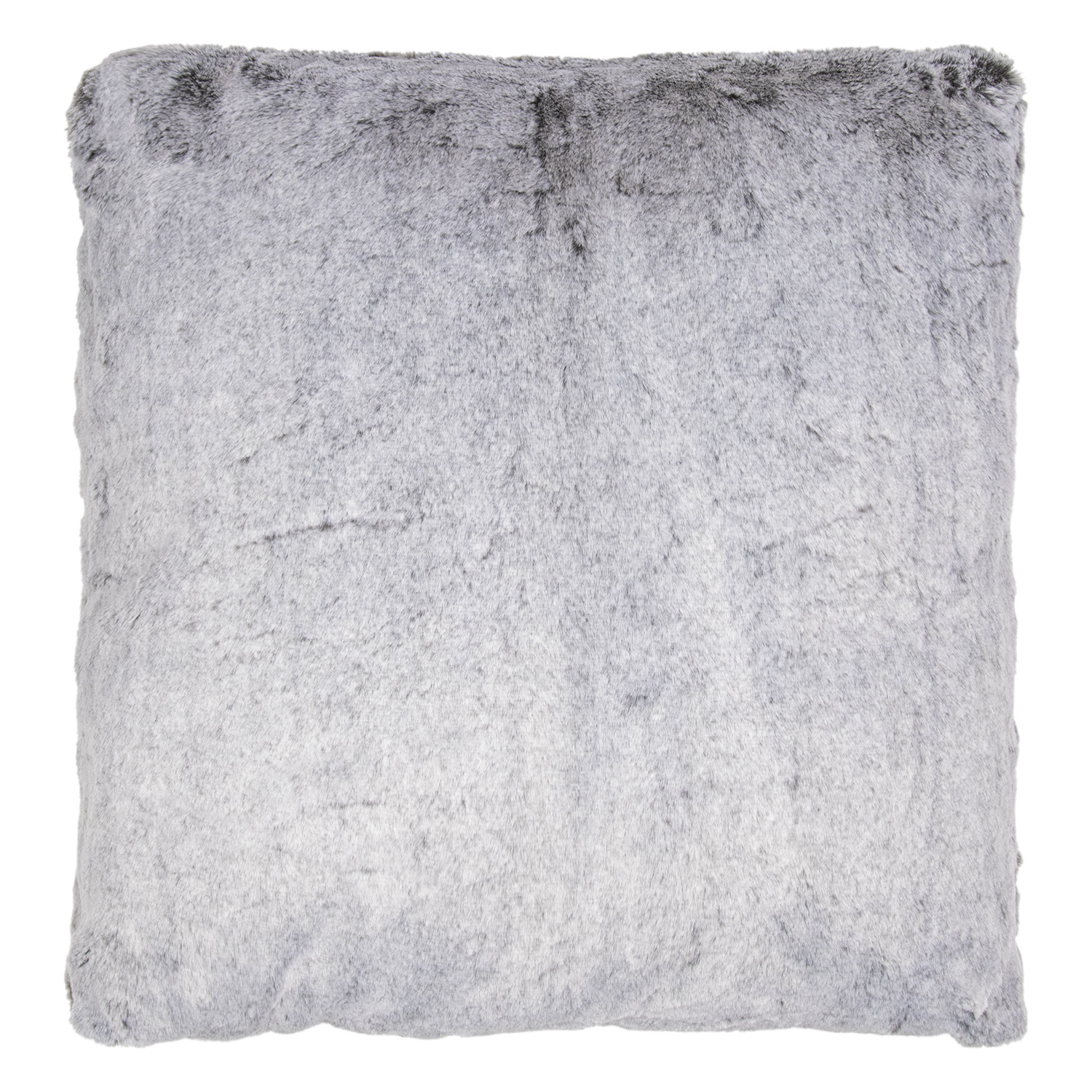 Divane Silver Faux Fur Cushion 45 x 45cm Image