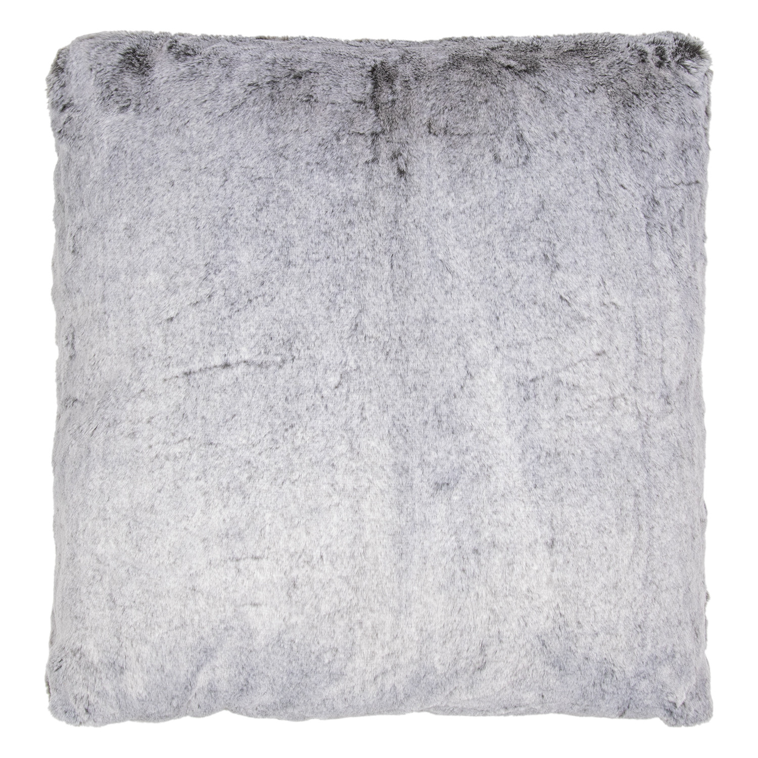 Divante Divane Silver Faux Fur Cushion 45 x 45cm Image