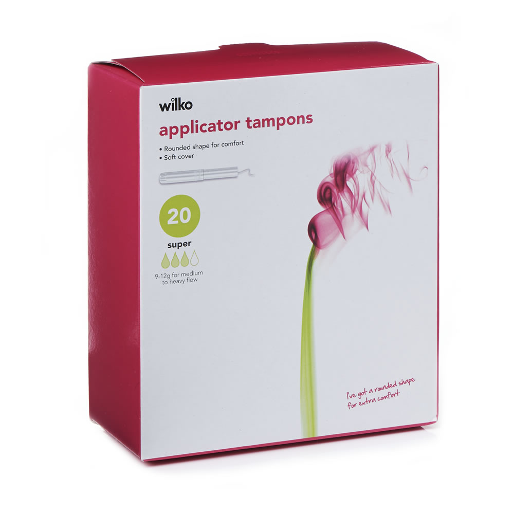 Wilko Super Applicator Tampons 20 pack Image