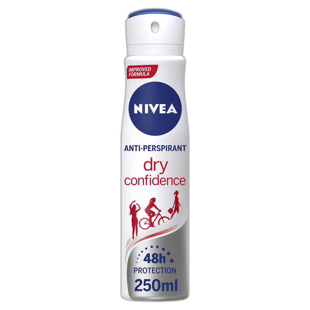 Nivea Dry Confidence AntiPerspirant Spray 250ml Wilko
