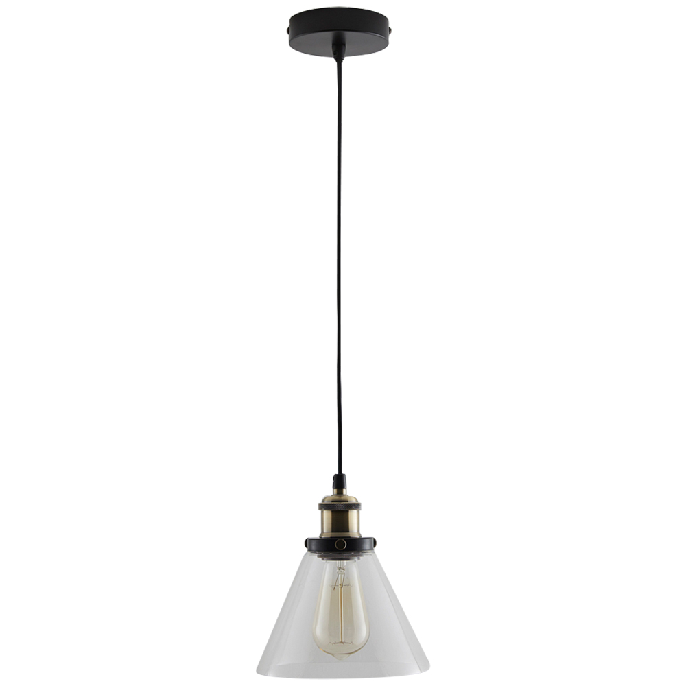 Kliving Lucy Clear Glass Pendant Light Image 1