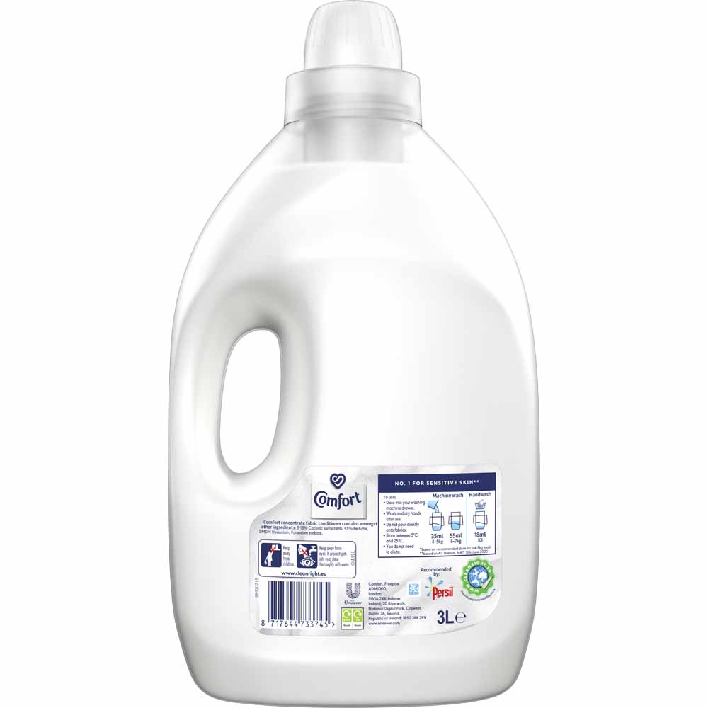 Comfort Pure Fabric Conditioner 85 Washes 3L Image 3