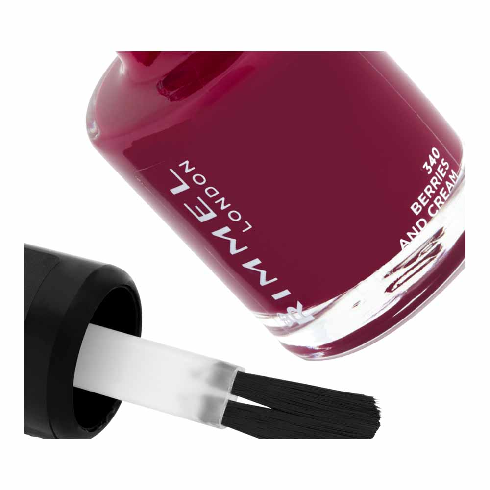 Rimmel London 60 Seconds Super Shine Nail Polish Berries and Cream 340 8ml Image 3