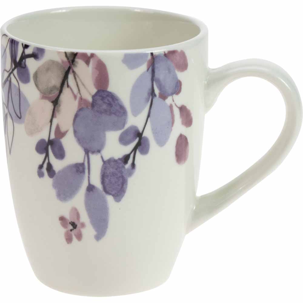 Wilko Midnight Floral Mug Porcelain