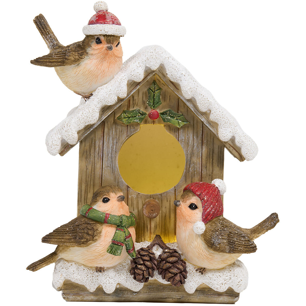 Light Up Robin Birdhouse Ornament Image 5