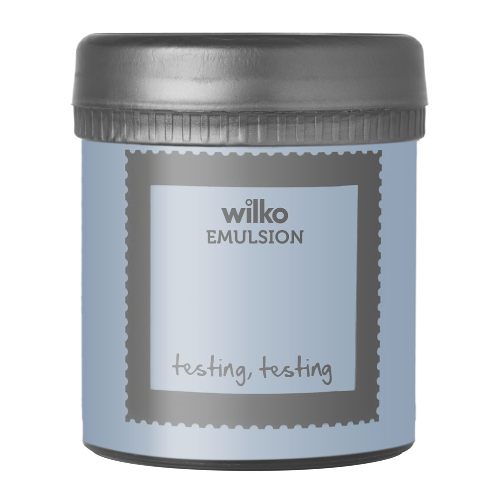 Wilko Teacup Blue Emulsion Paint Tester Pot 75ml Image 1