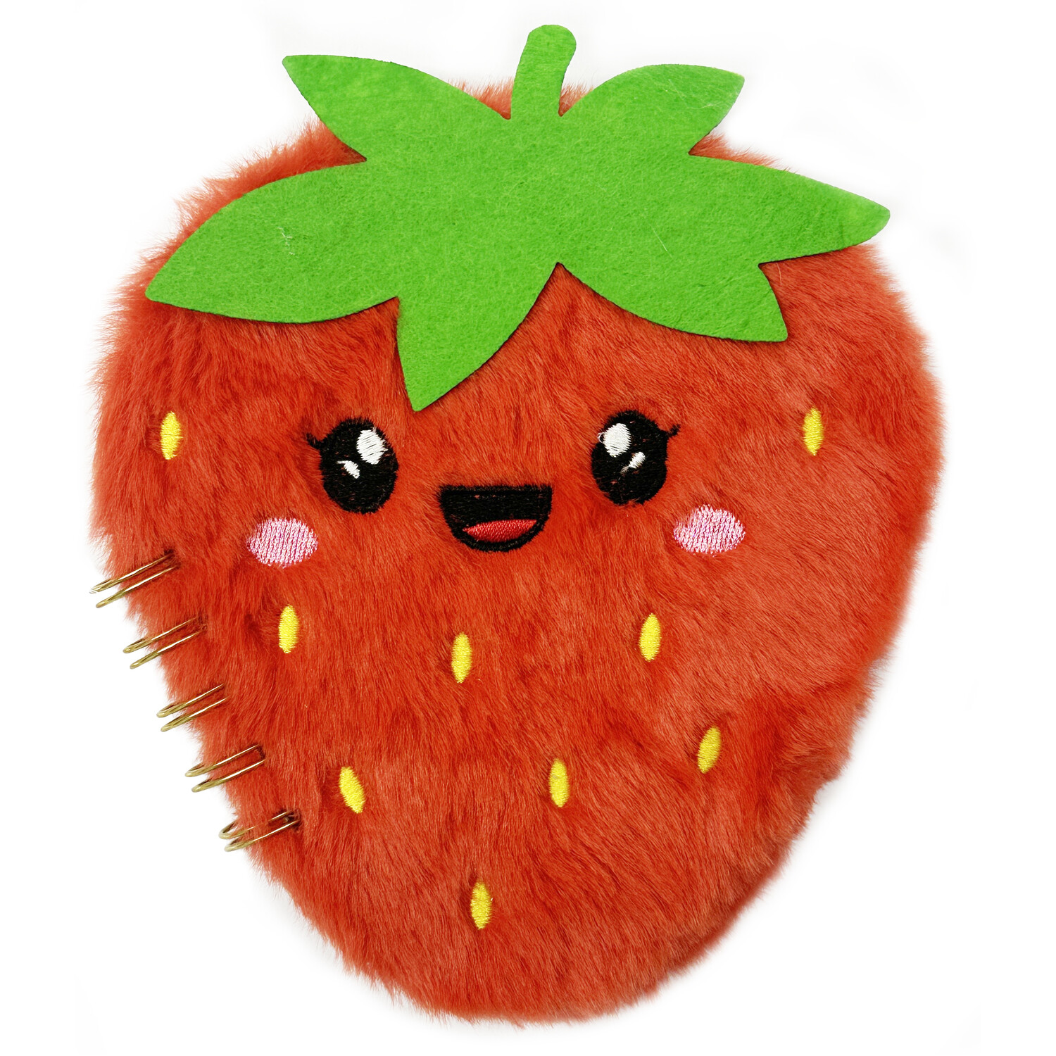 Strawberry Fluffy Pocket Notebook - Red Image 1