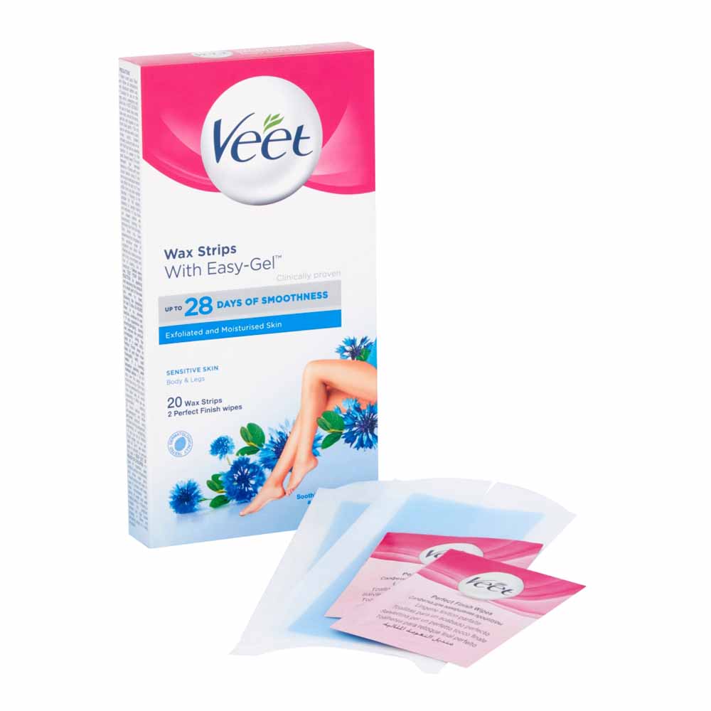 Veet Wax Strips for Sensitive Skin 20 pack Image 2