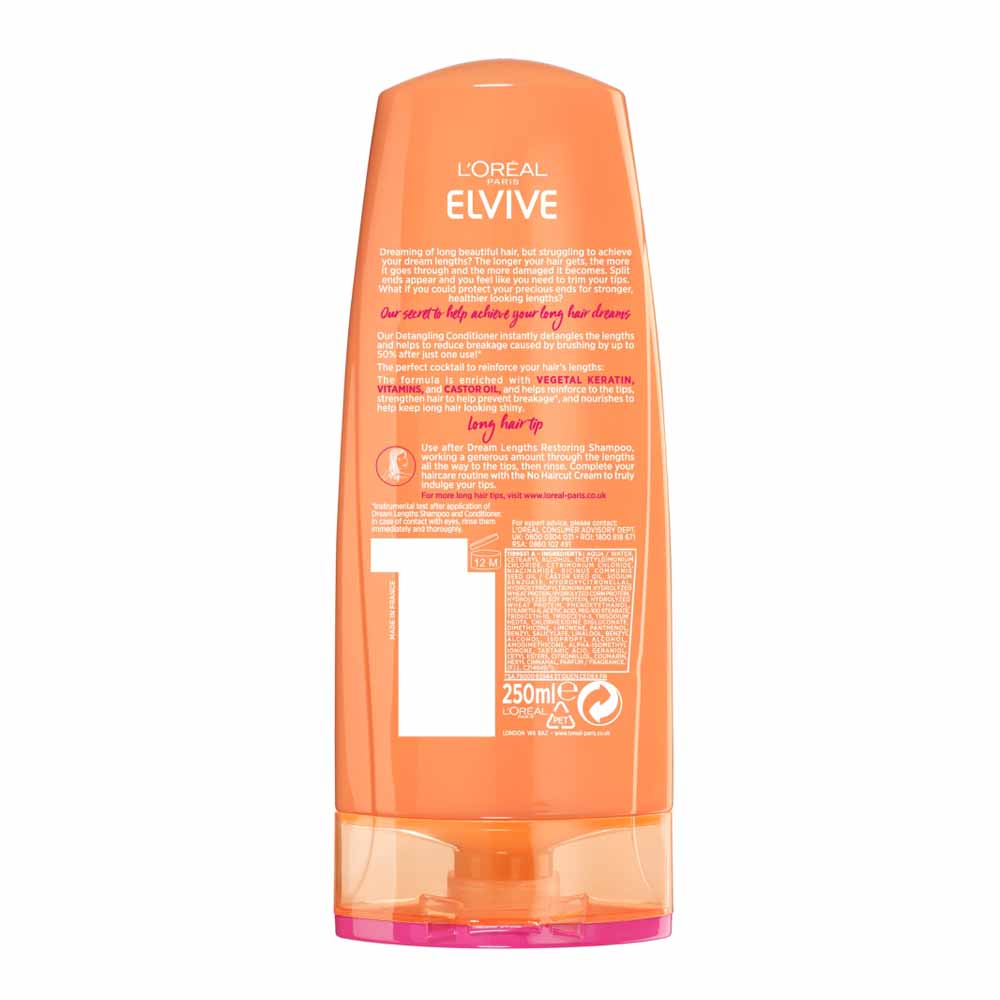 L’Oréal Paris Elvive Dream Lengths Conditioner 250ml Wilko