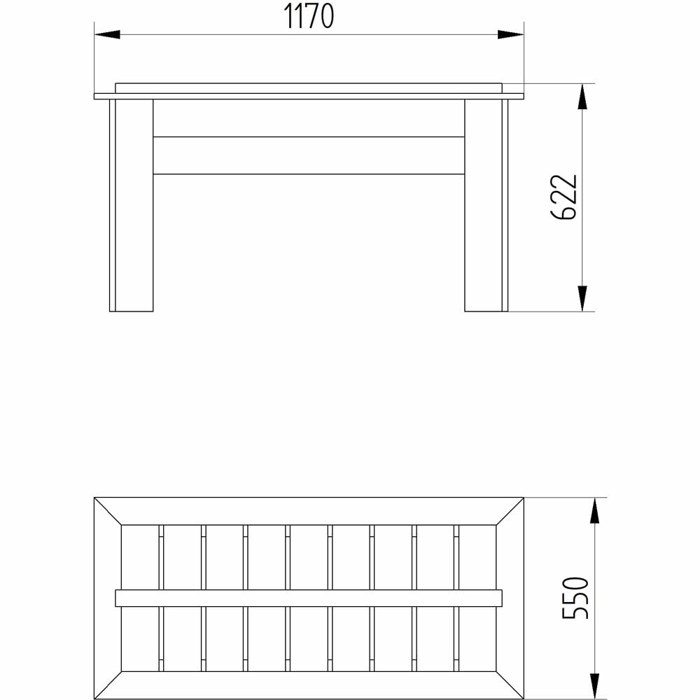 Forest Garden Grow Bag Tray Container 1m Image 3