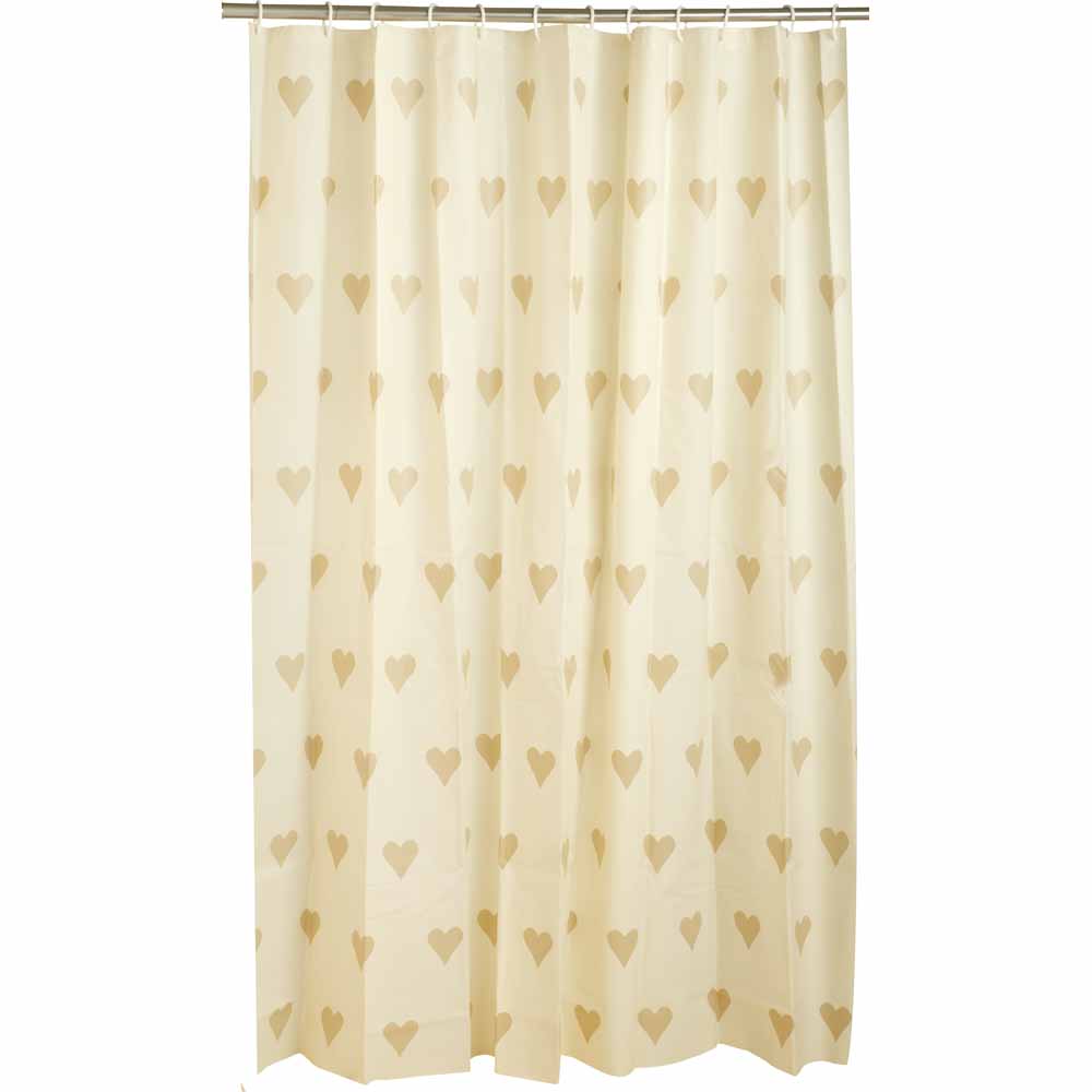 Wilko Country Heart Shower Curtain Image 1