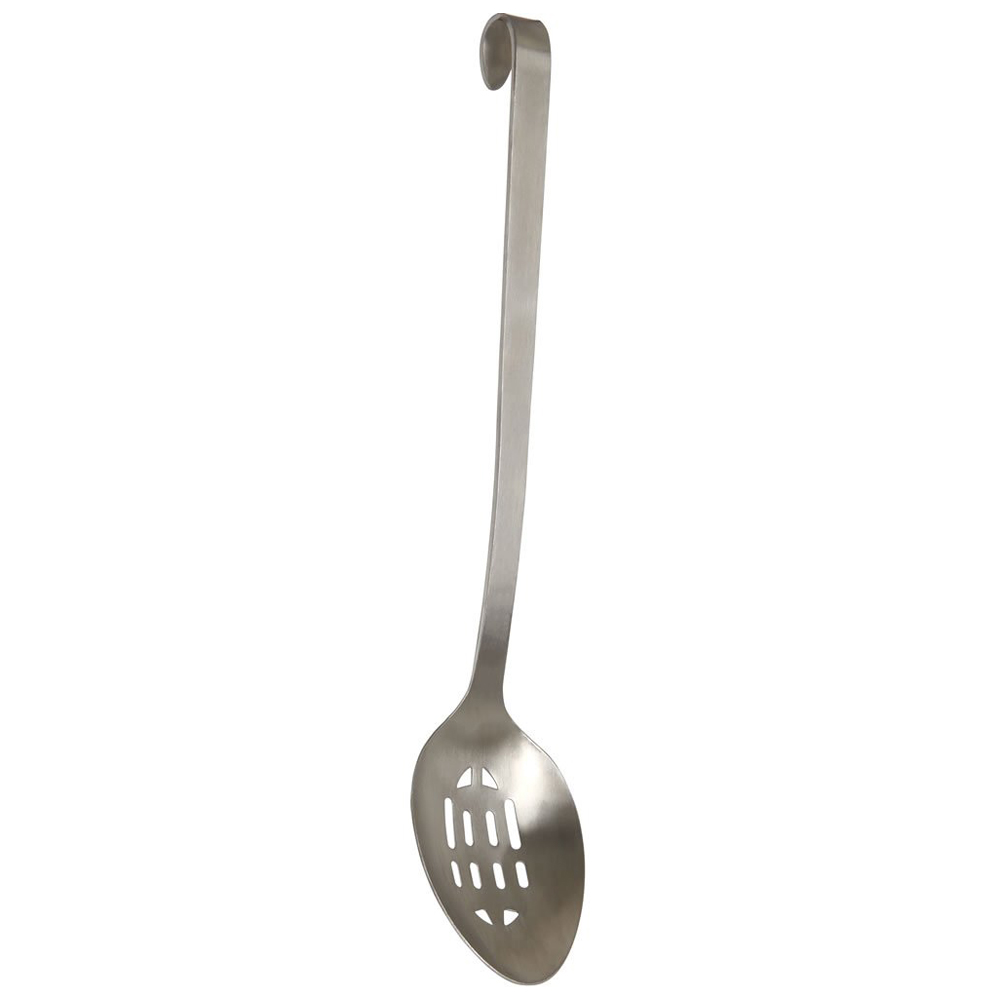 Wilko Stainless Steel Slotted Spoon with Satin Finish Image 1