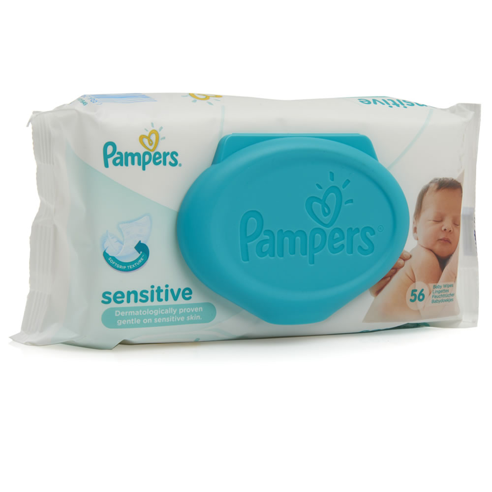 Pampers Sensitive Baby Wipes 56 pack Image