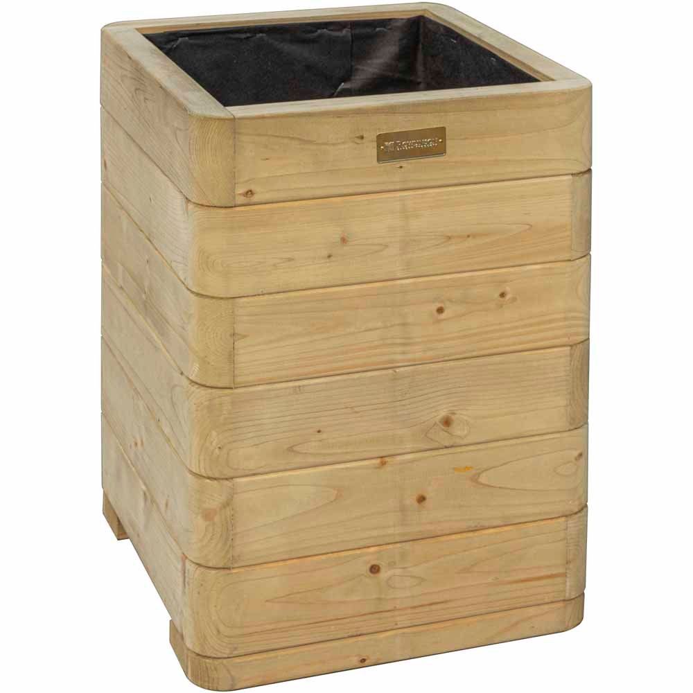 Rowlinson Marberry Wooden Tall Planter 57 x 40 x 40cm Image 1