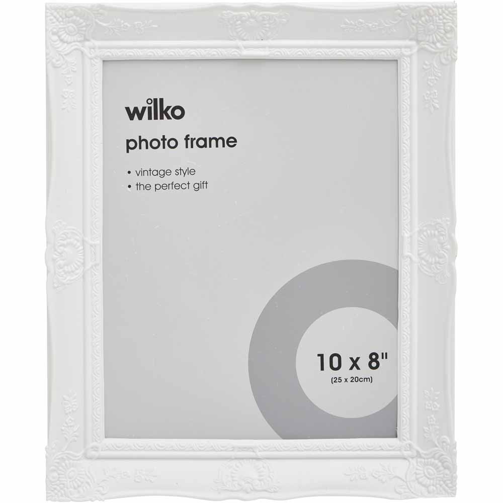 Wilko White Vintage Frame 10 x 8 Inch Image 1
