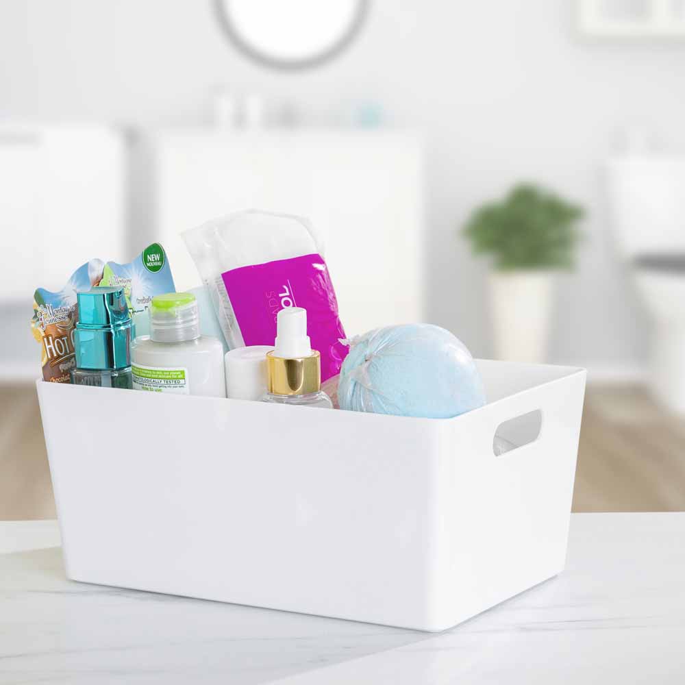 Plastic Studio Basket Home Kitchen Bathroom Office Wham Storage Boxes 