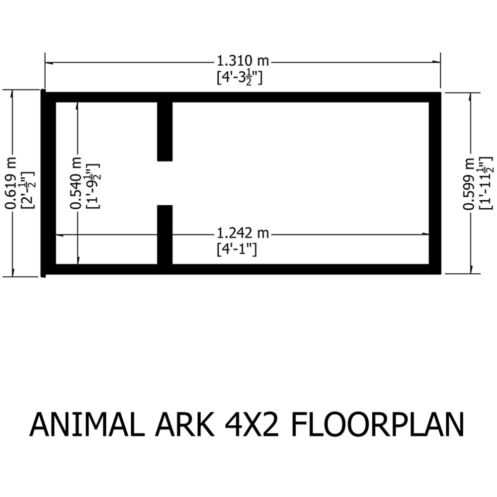 Shire Wooden Animal Ark 1.62 x 4.3ft Image 6