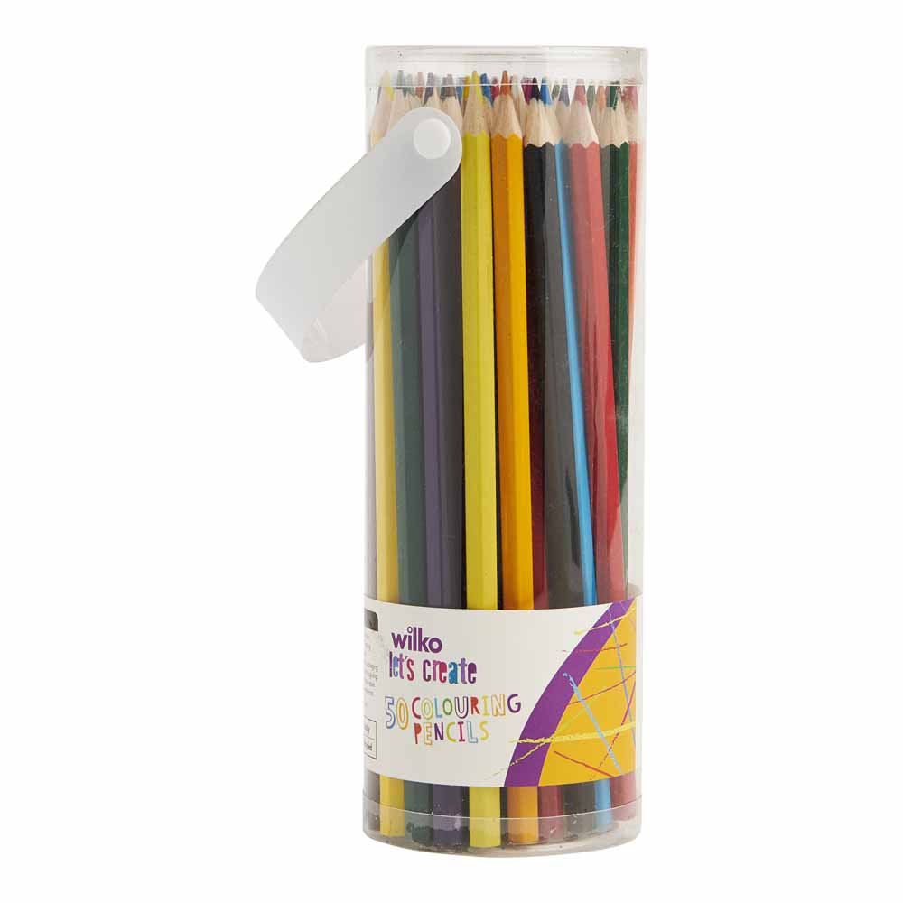 Wilko Colouring Pencils 50 pack Image
