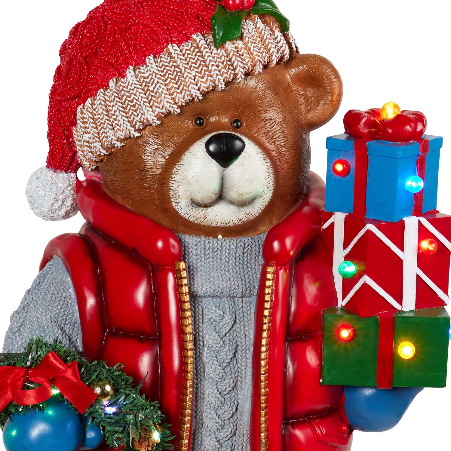 Traditional Christmas Bear Ornament - Red Image 4
