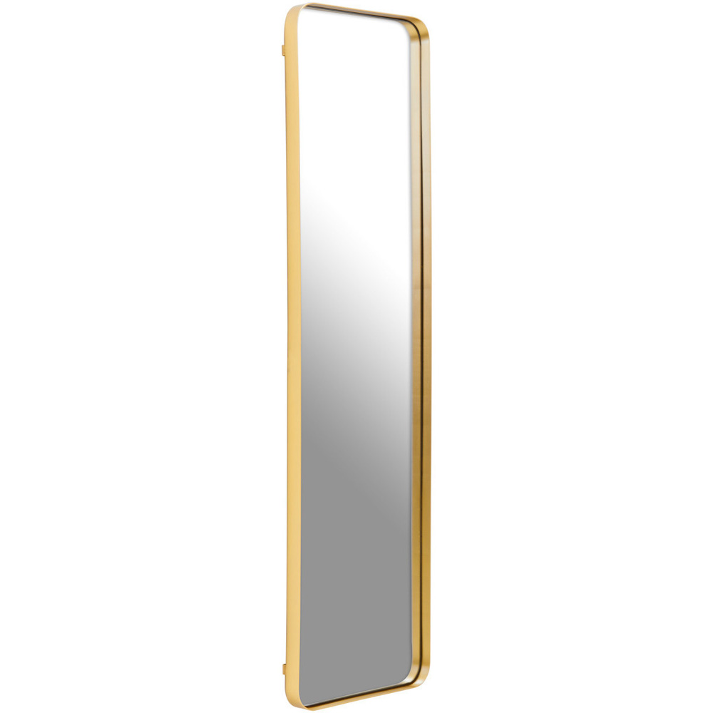 Premier Housewares Candi Gold Finish Rectangular Wall Mirror Image 2