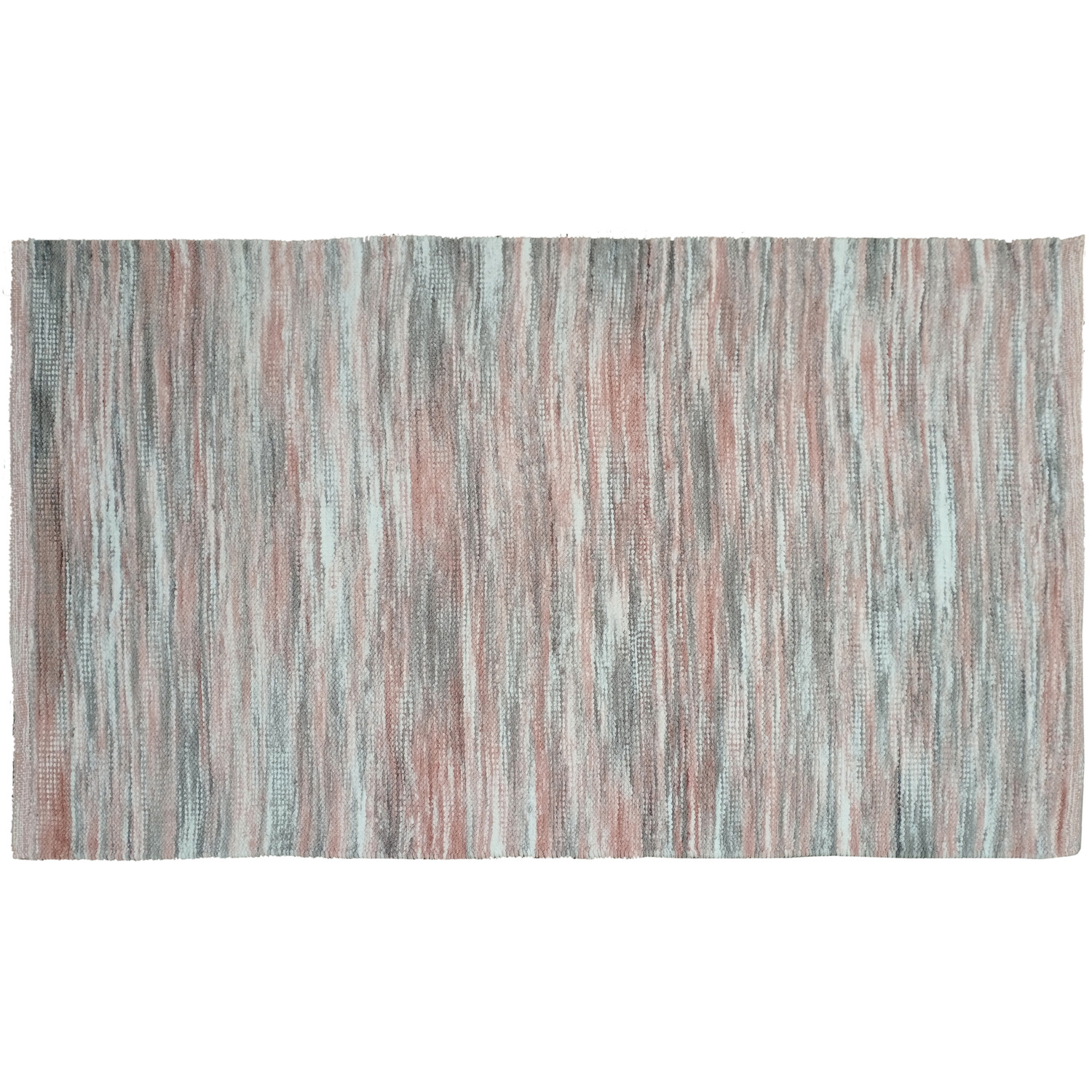 Sara Stripe Rug - Grey and Pink / 70cm Image