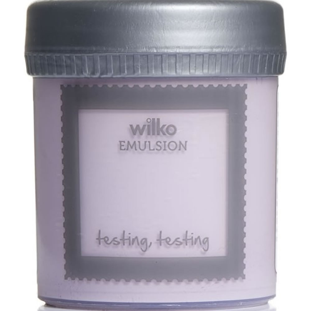 Wilko Emulsion Paint Tester Pot Lilac 75ml Image 1