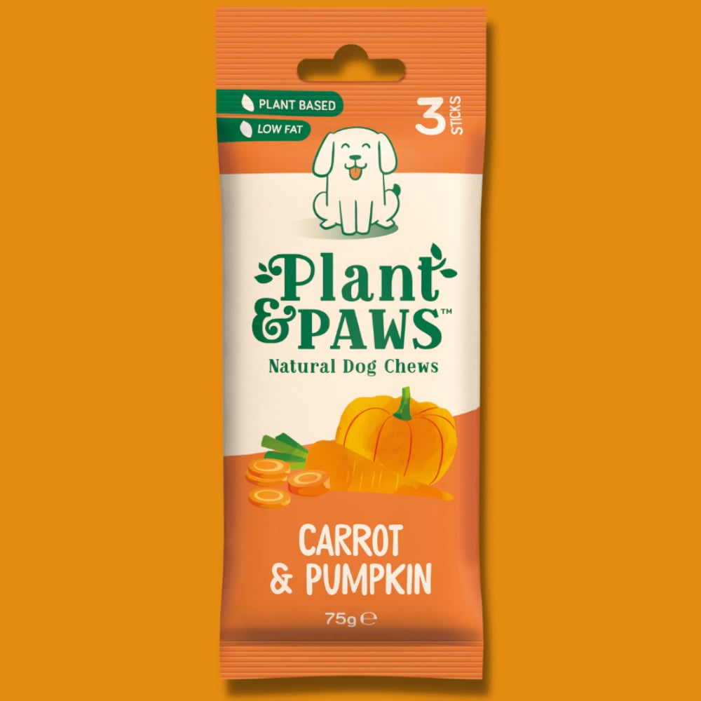 Plant & Paws Carrot & Pumpkin Natural Dog Chews 75g Image 4