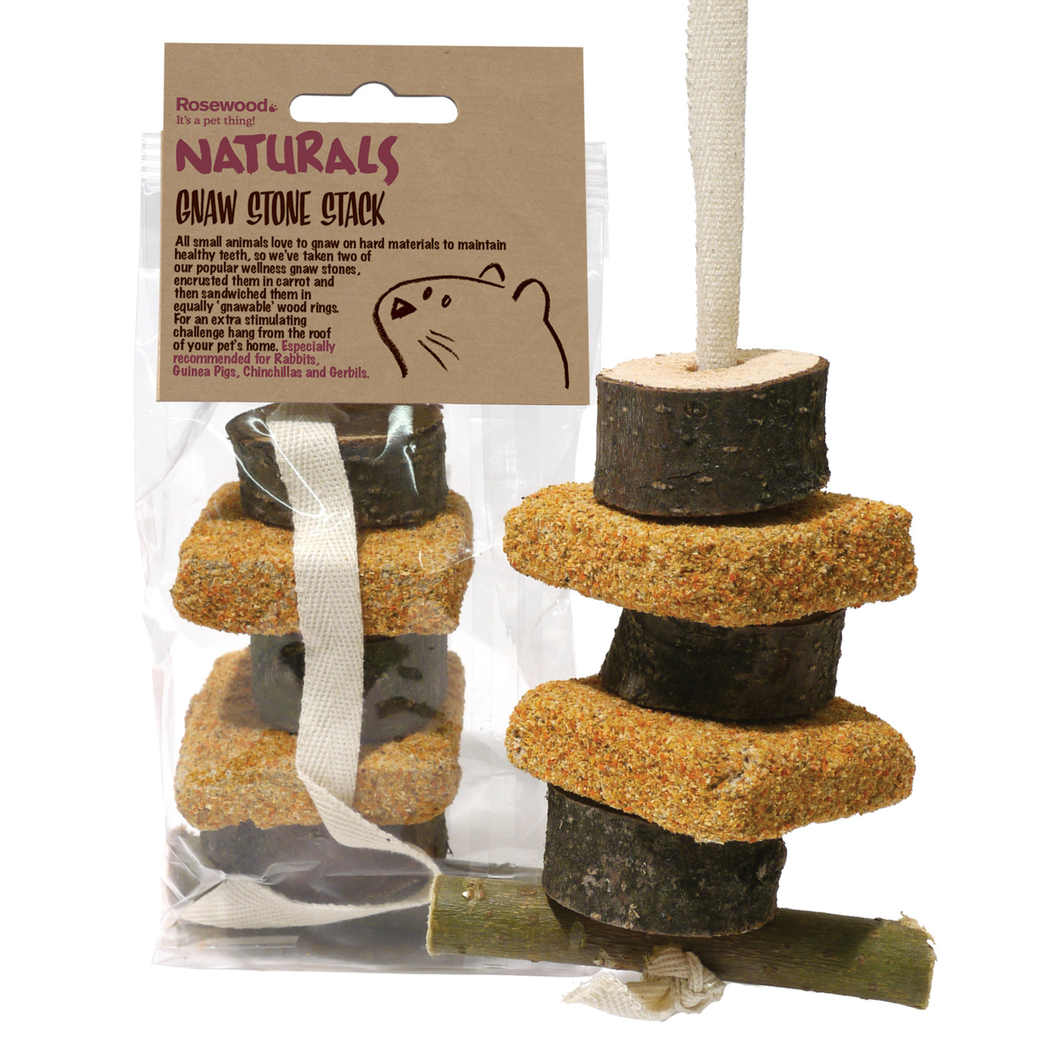 Rosewood Naturals Small Animal Gnaw Stone Stack Image