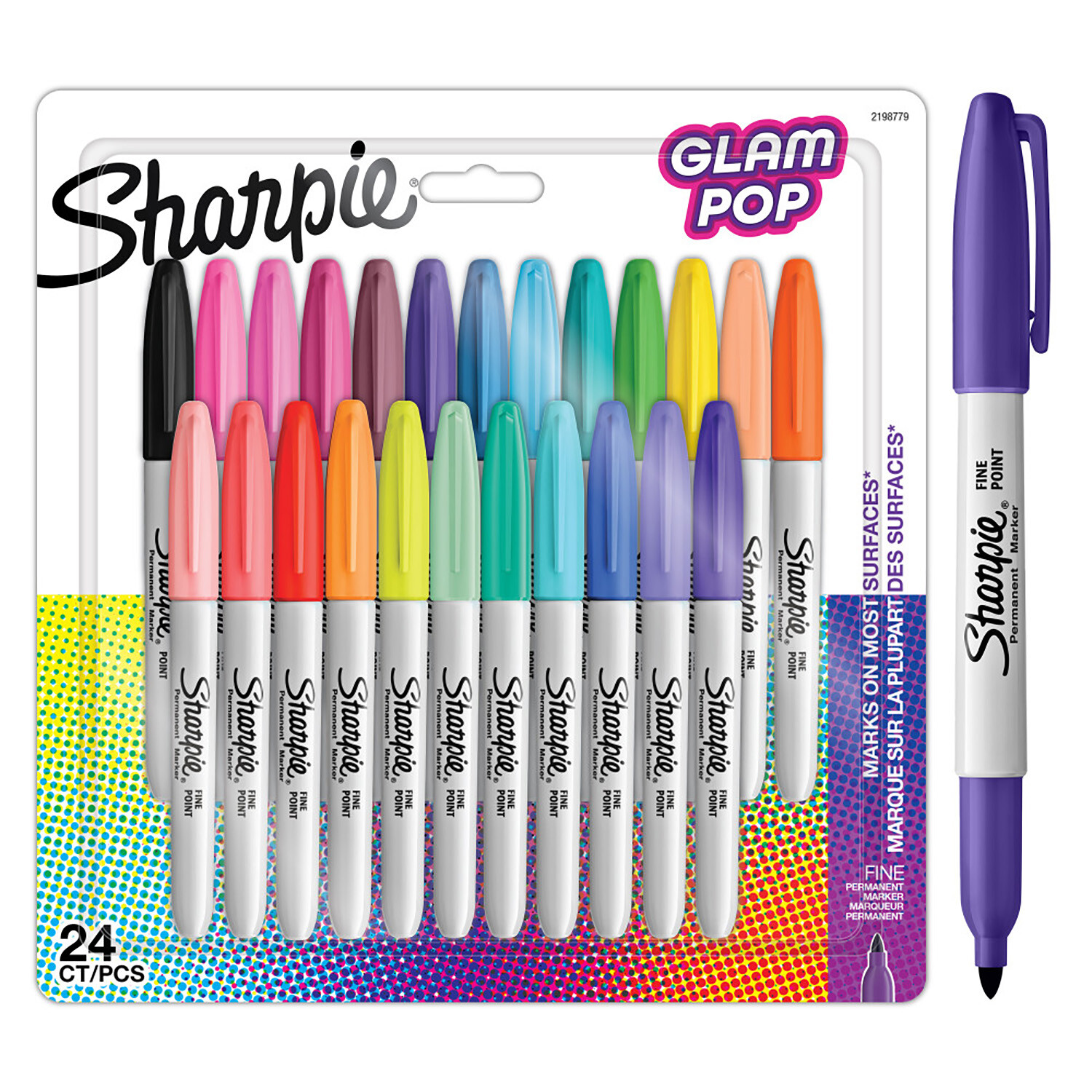 Pack of 24 Sharie Glampop Permanent Markers Image 2