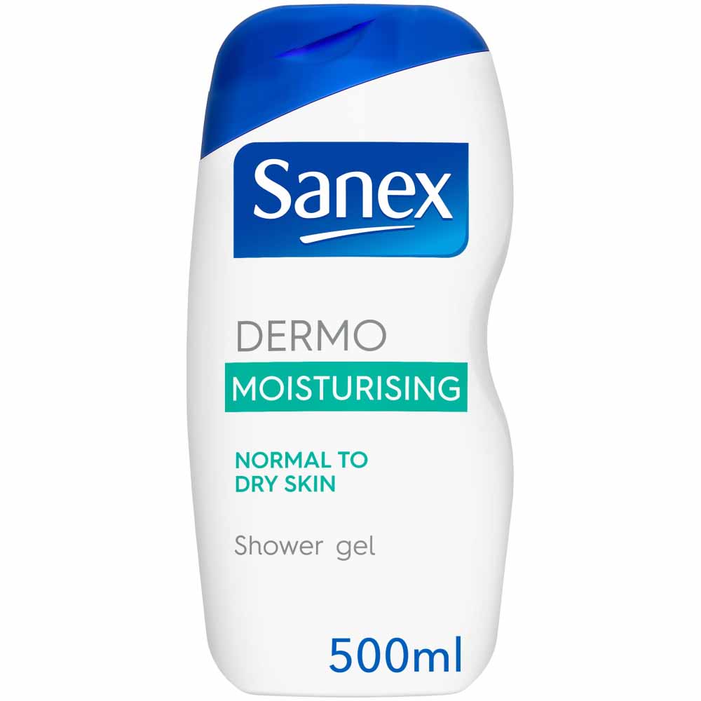Sanex Dermo Moisturising Shower Gel 500ml Image 1