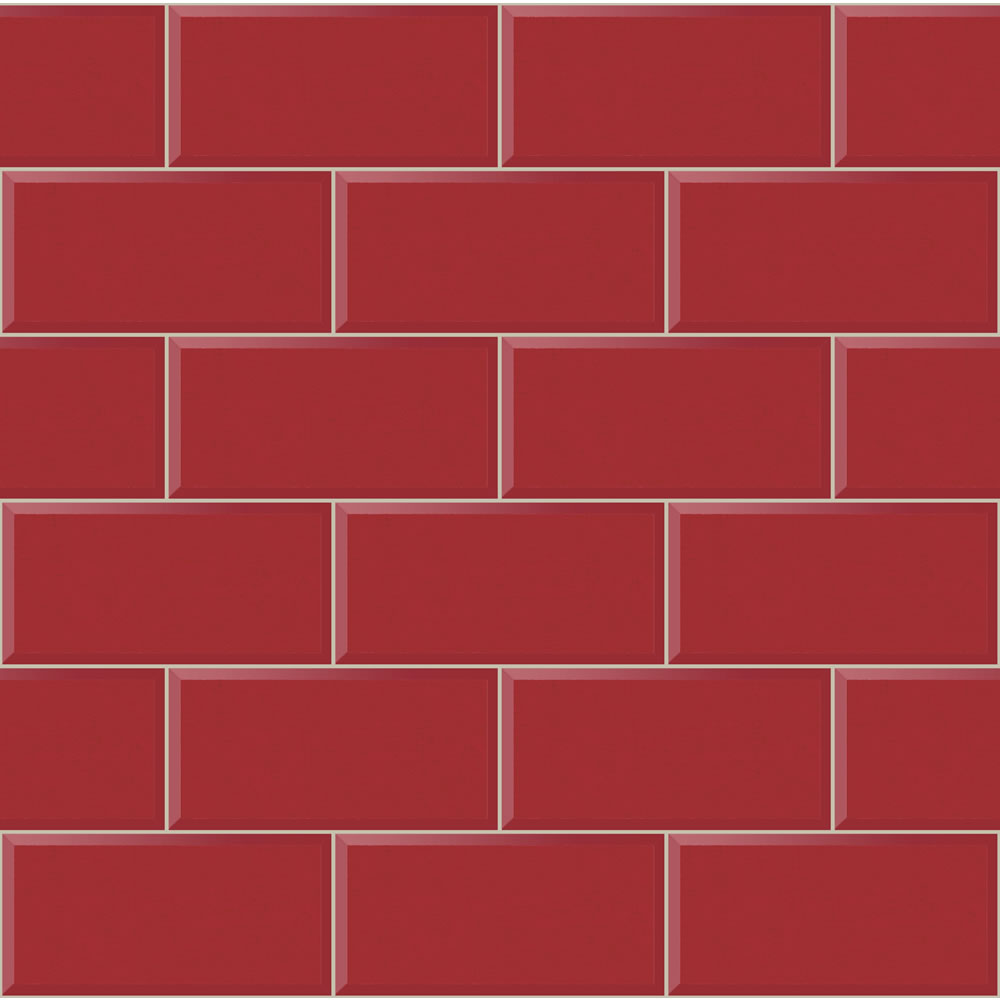 Arthouse Wallpaper Romano Brick Red Wilko