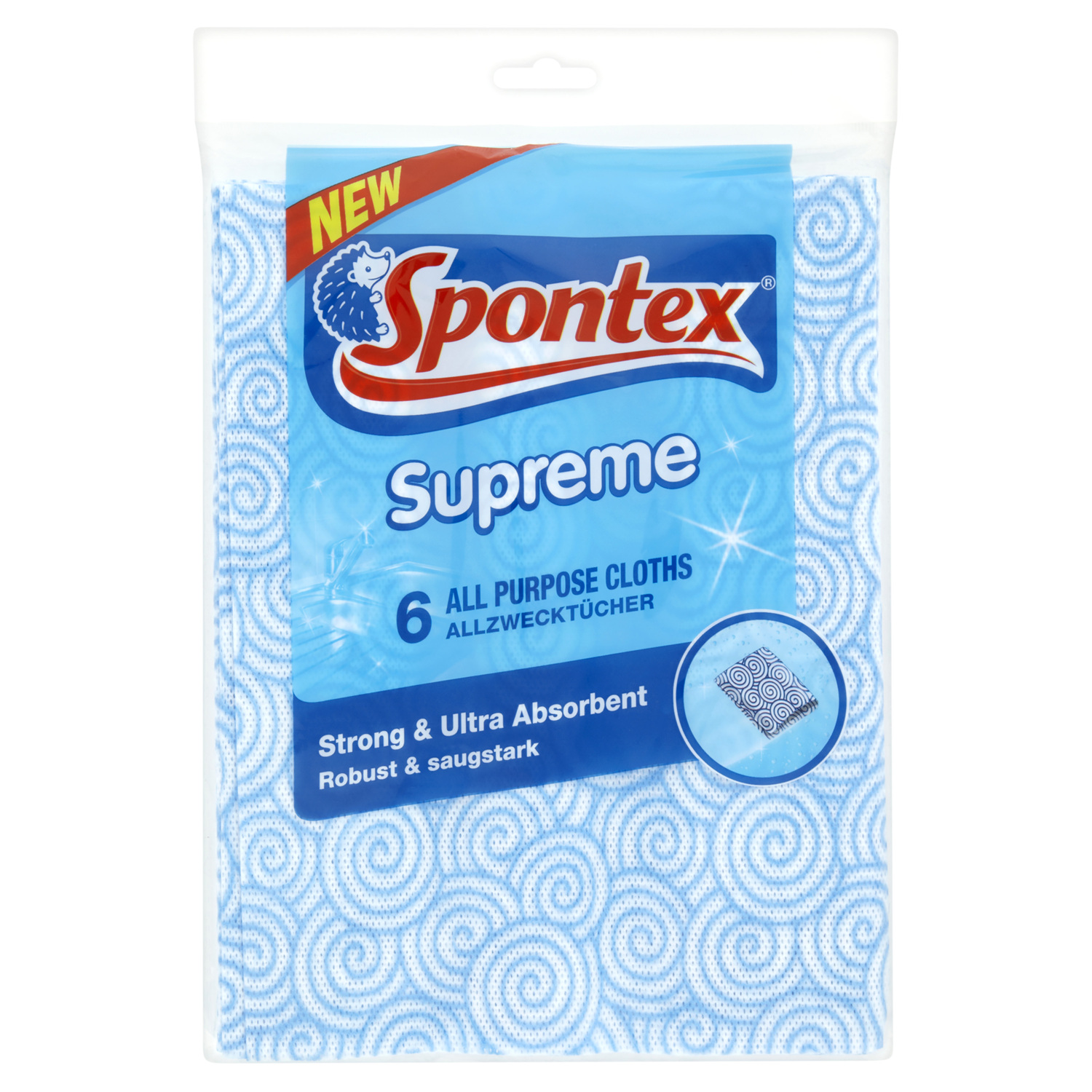 Pack of 6 Spontex Supreme APC Cloths Image
