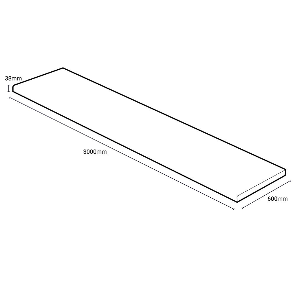 Omega Classic Caldeira Postformed Laminate Worktop 3000 x 600 x 38mm Image 7