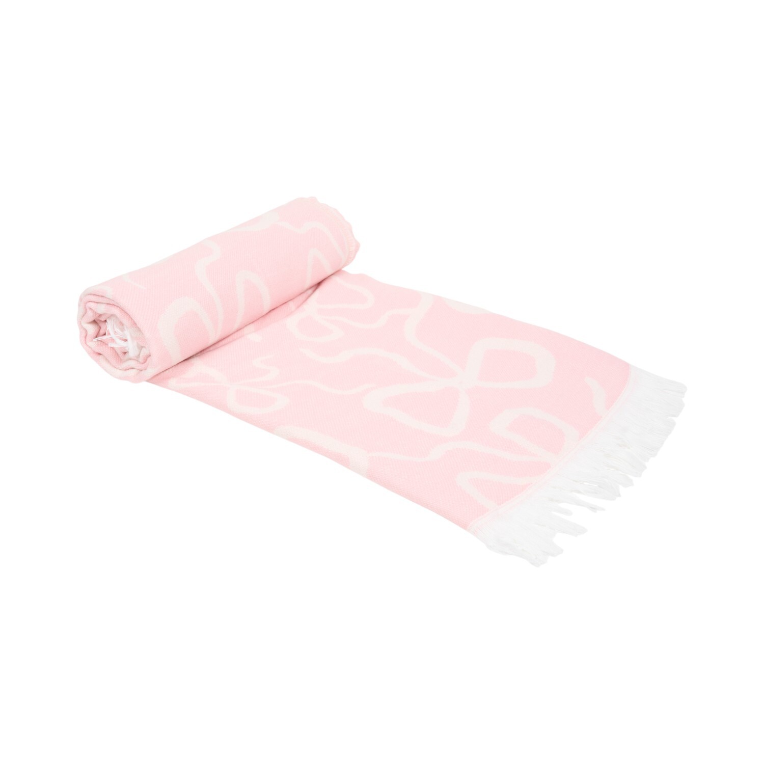 Betsy Bow Woven Throw Pink Image 6