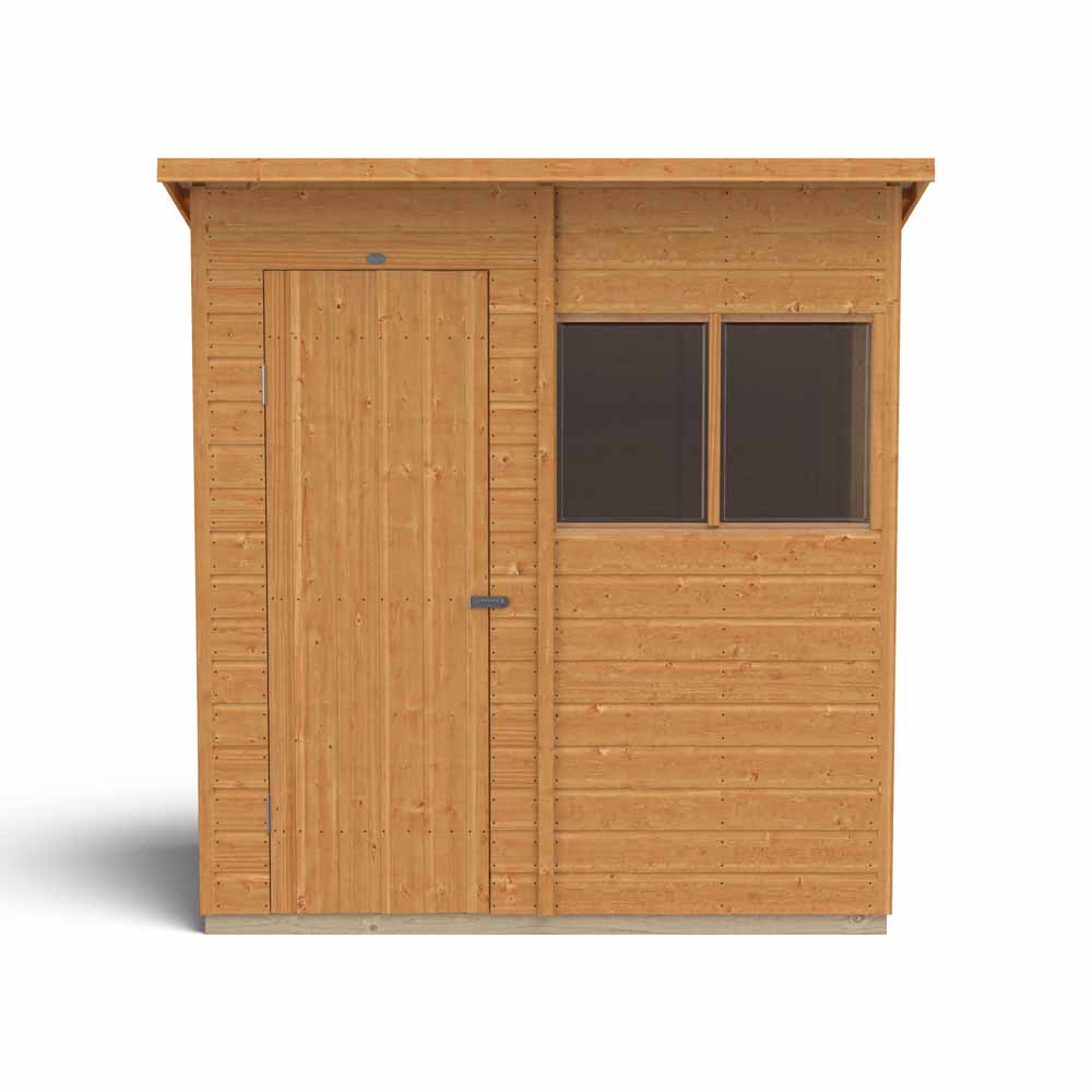 Forest Garden 6 x 4ft Shiplap Dip Treated Pent Shed Image 12