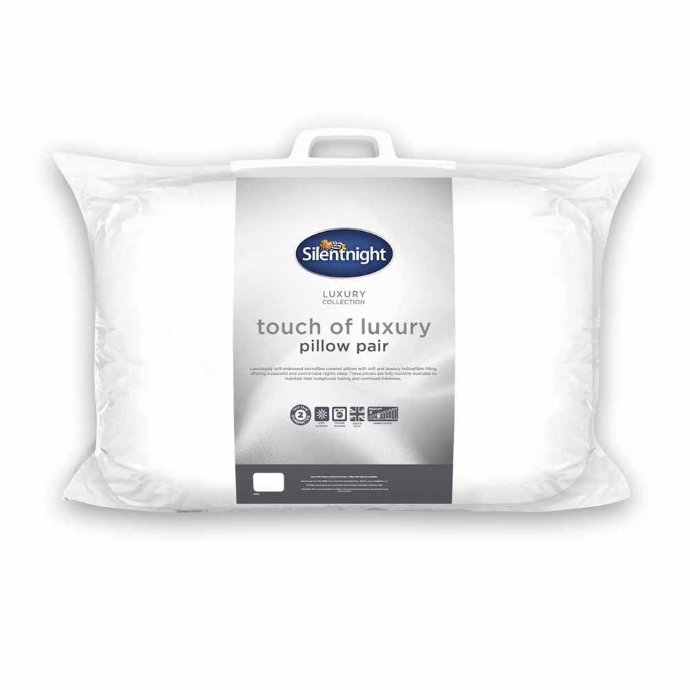 Silentnight Touch of Luxury Pair of Pillows Image 1
