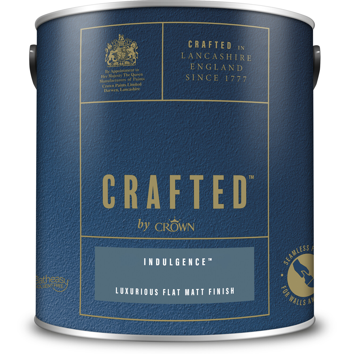 Crown Crafted Walls and Wood Indulgence Luxurious Flat Matt Paint 2.5L Image 2