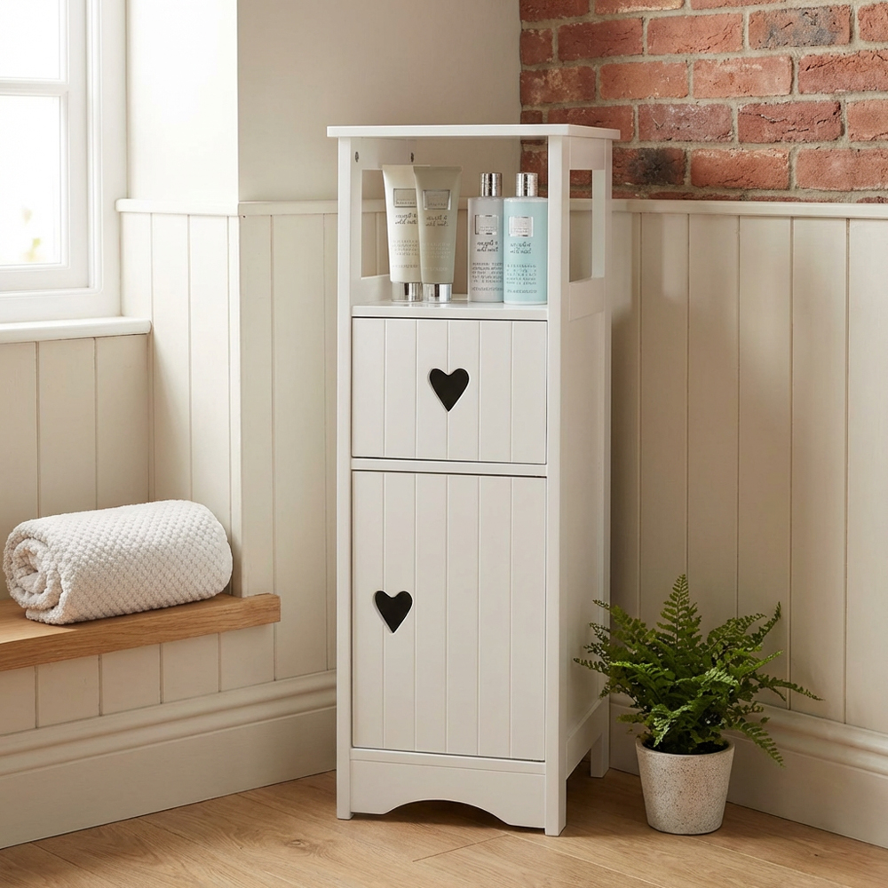 Oxford Single Door Single Drawer White Floor Cabinet Image 6
