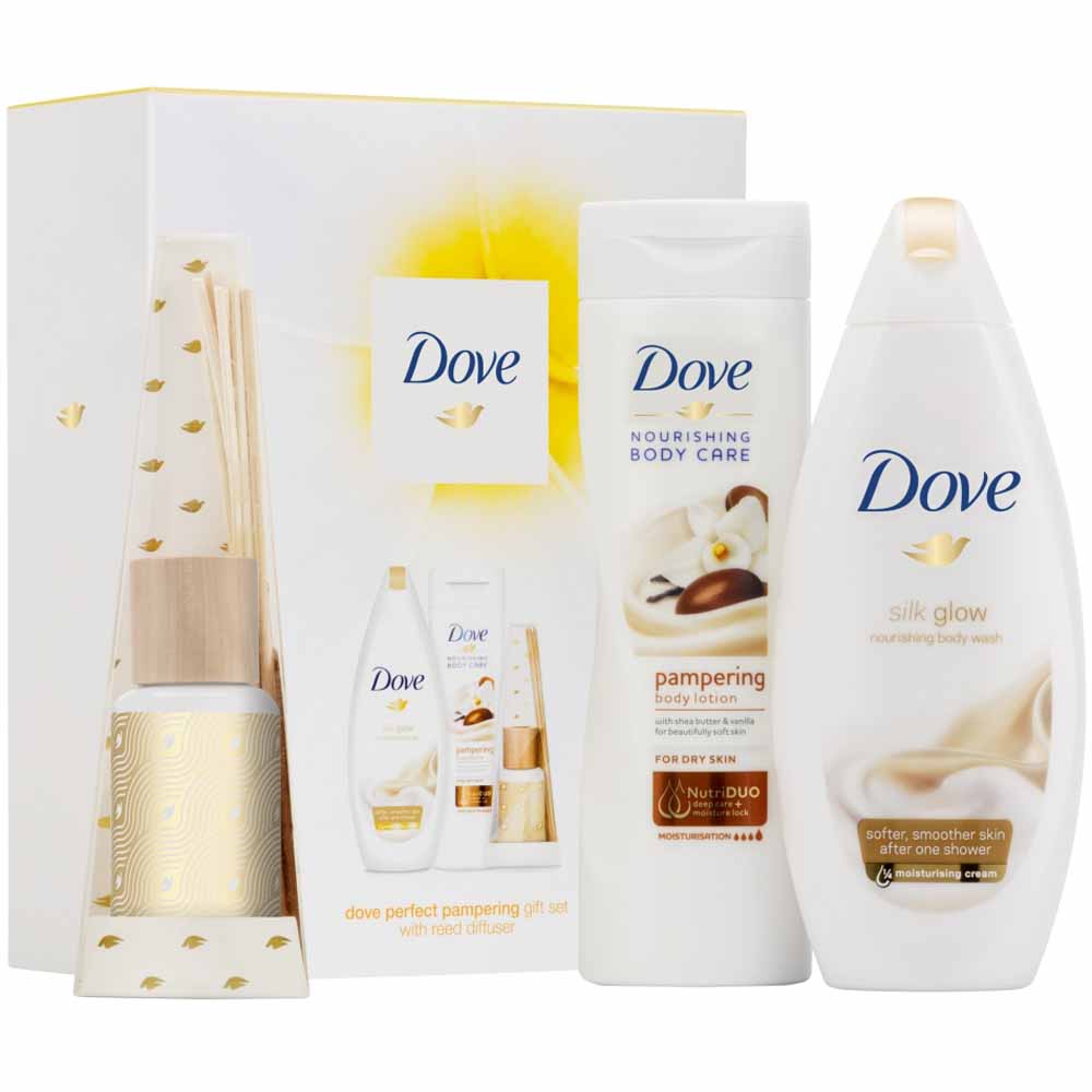 Dove Perfect Pampering Gift Set with Reed Diffuser Image 3