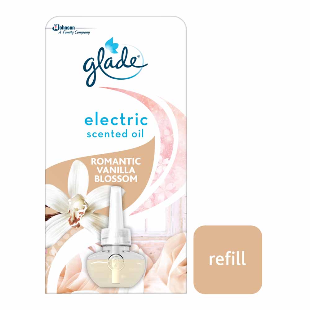 Glade Electric Scent Oil Vanilla Blossom Plugin Refill Wilko