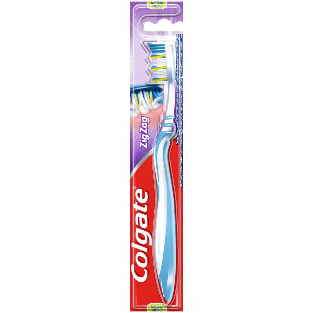 Colgate Zig Zag Medium Toothbrush Image 2