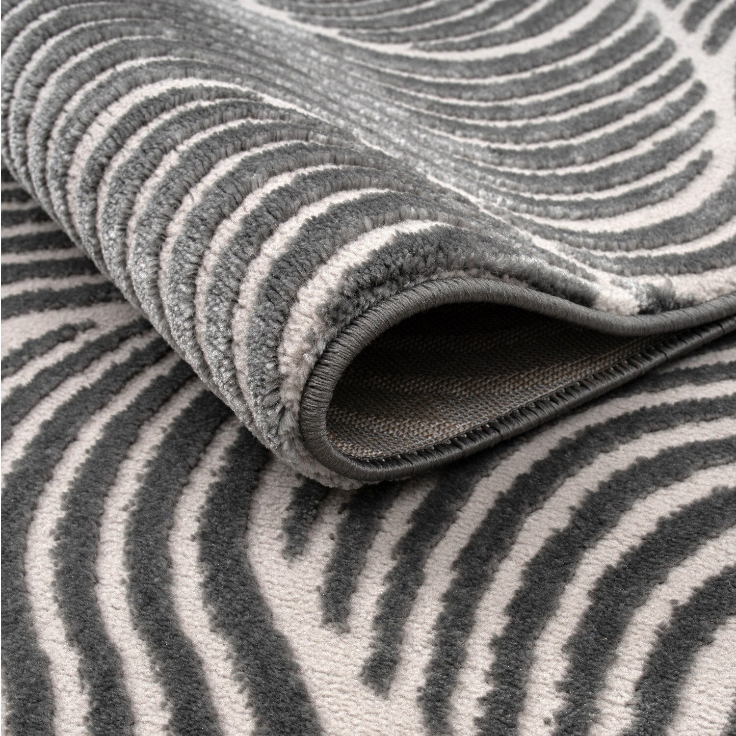 Boutique Swirl Rug Black and Cream 230cm Image 3