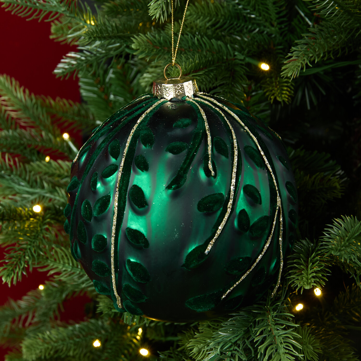 Flocked Detail Bauble Image 5