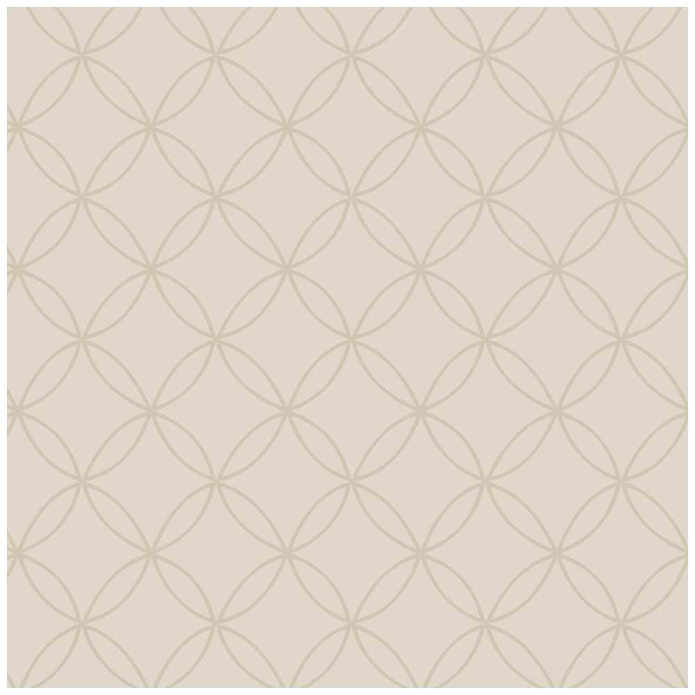 Wilko Wallpaper Geo Circles Champagne Image 1