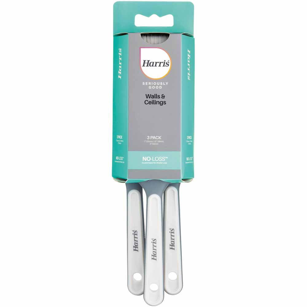 Harris 3 Pack Seriously Good Walls and Ceilings Brush Set Image 2