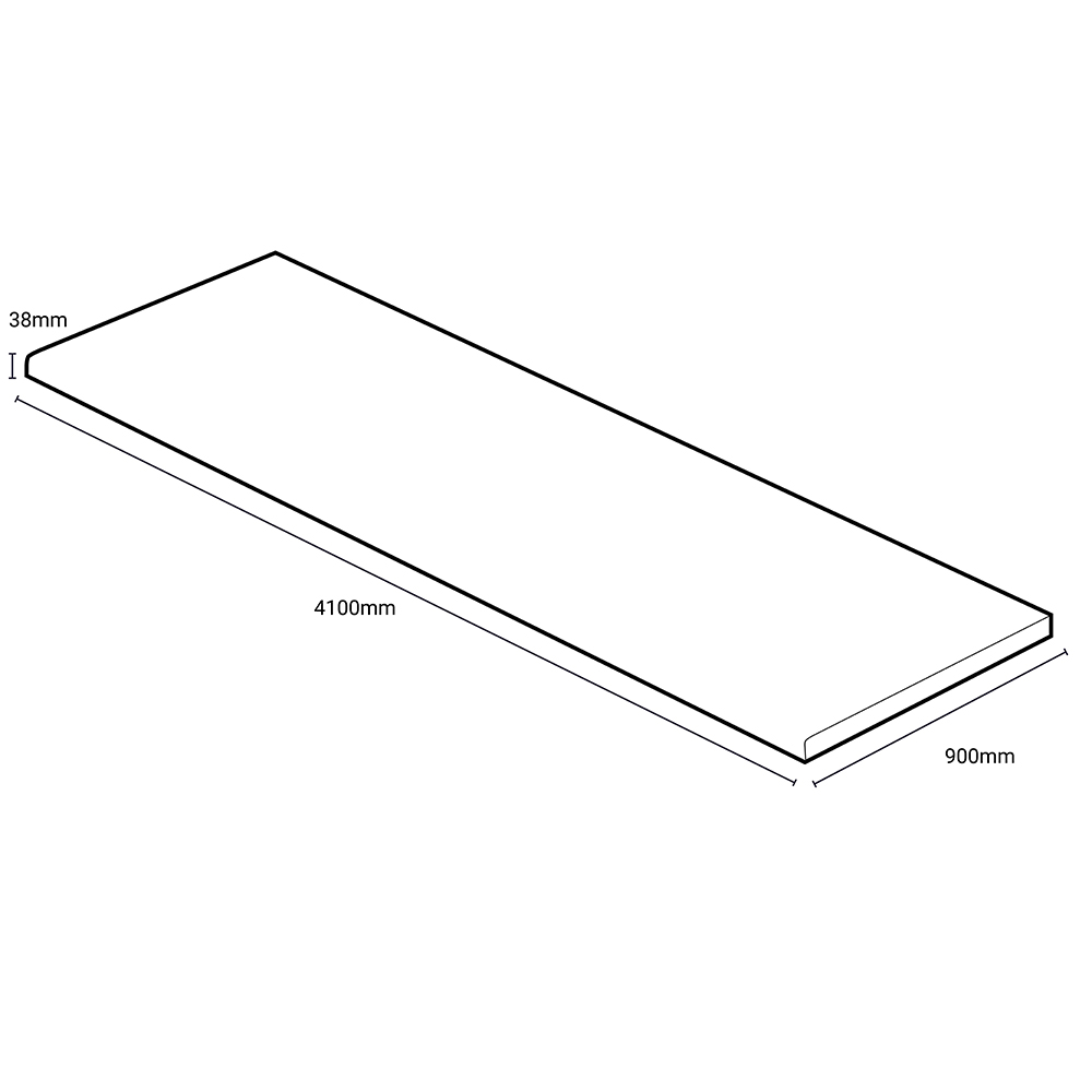 Omega Classic Paros Marble Postformed Breakfast Bar 4100 x 665 x 38mm Image 4